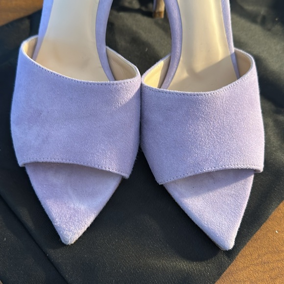 L'AGENCE Women's Blue Slide Sandals - Picture 4 of 6